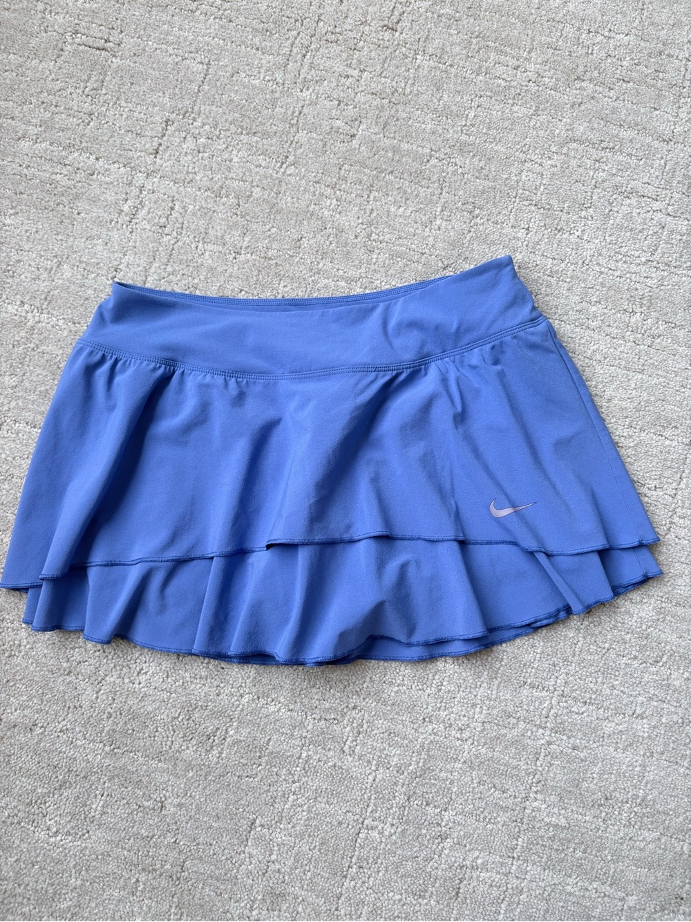 Nike Purple-Blue Layered Skirt with Swoosh